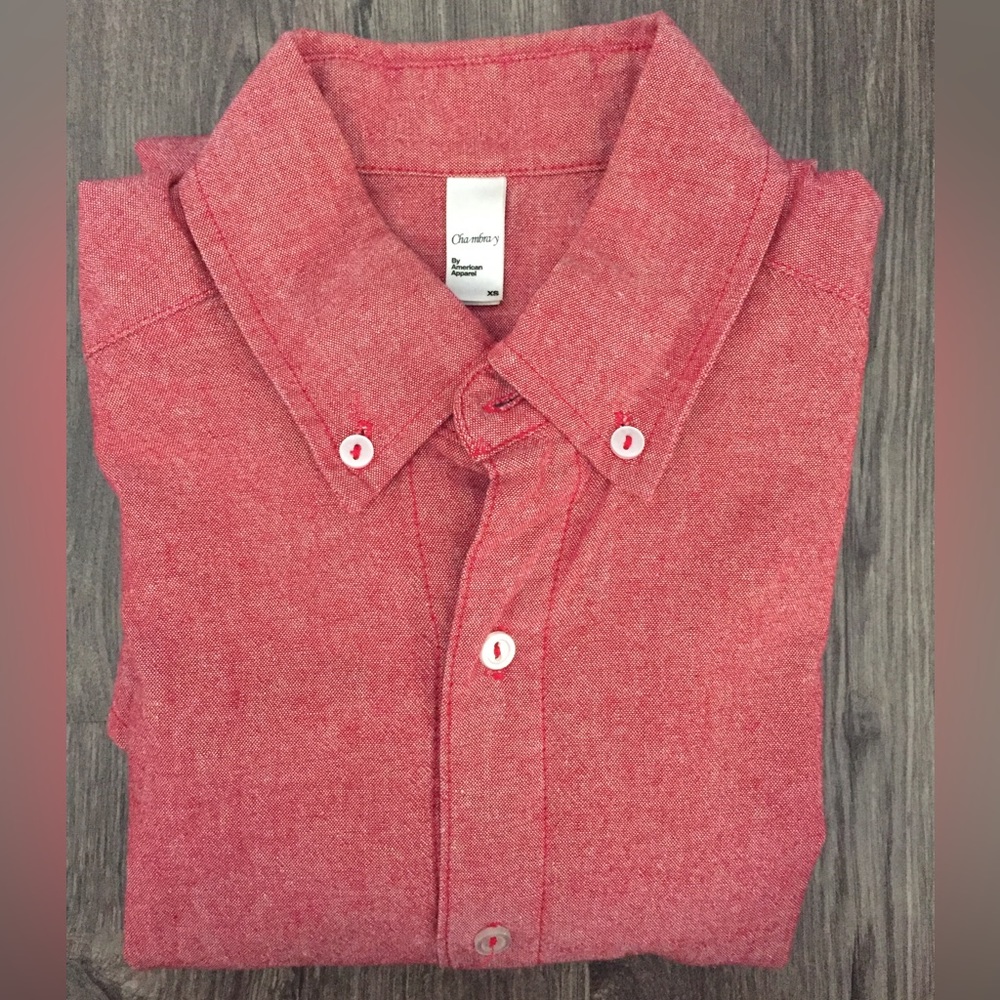 American Apparel - long sleeve button-up - Sz XS
